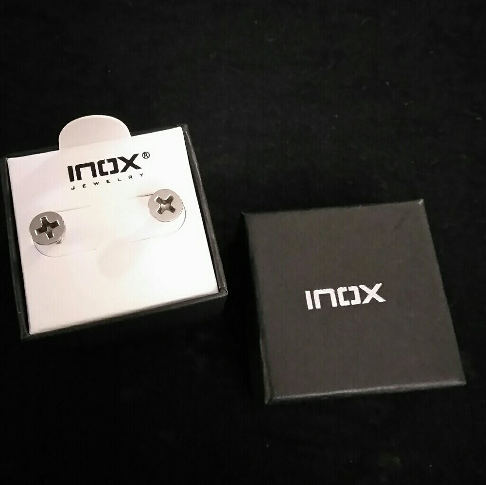 Inox screw earings